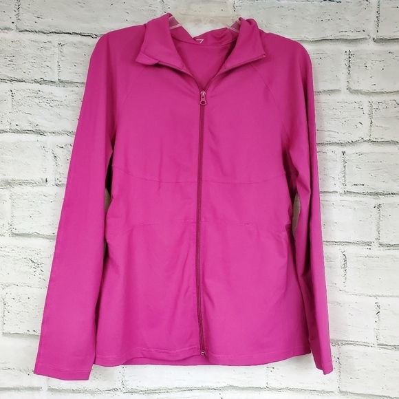 Zella Jackets & Coats Z Byzella Pink Zip Up Polyester Workout